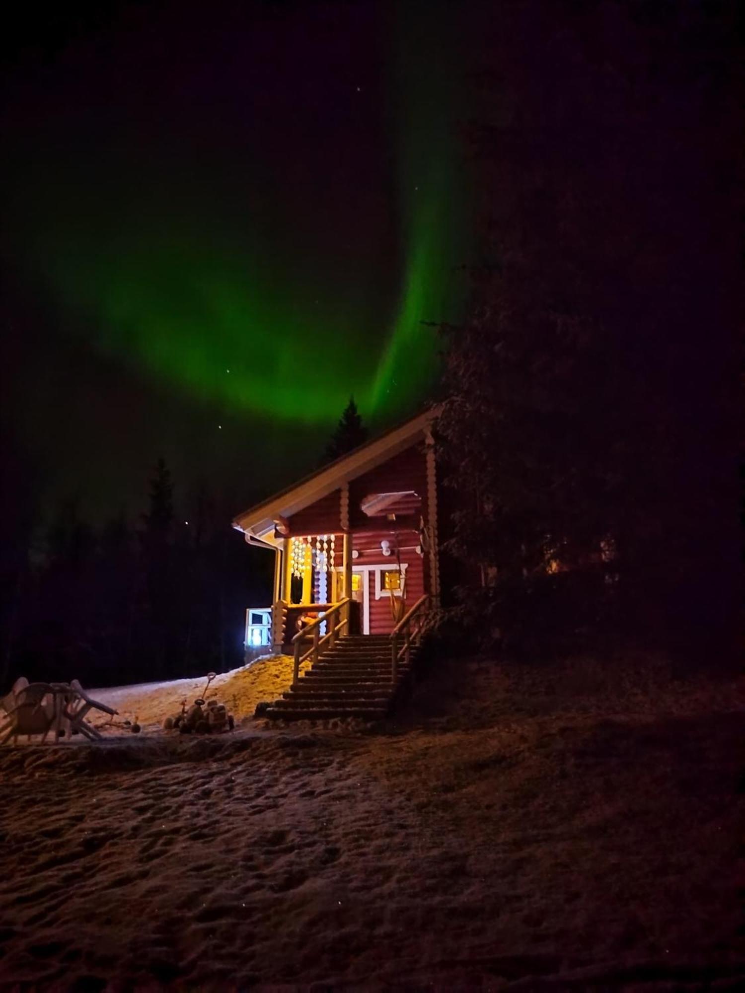 Lapin Villa Hiisi Joen Rannalla Ranua Exteriér fotografie