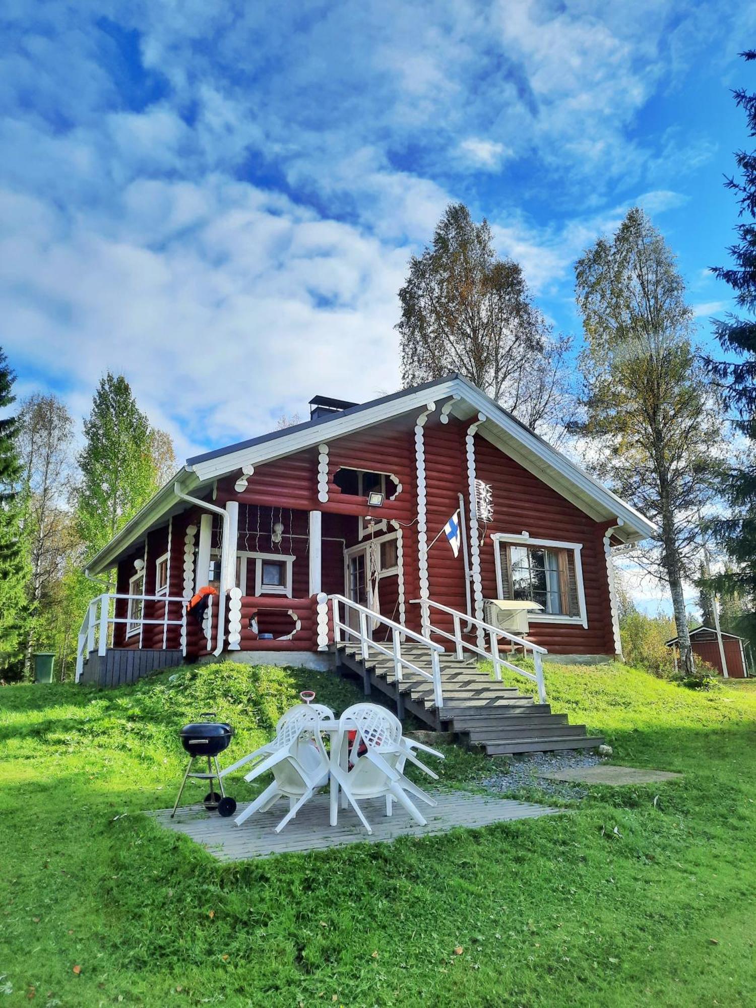 Lapin Villa Hiisi Joen Rannalla Ranua Exteriér fotografie