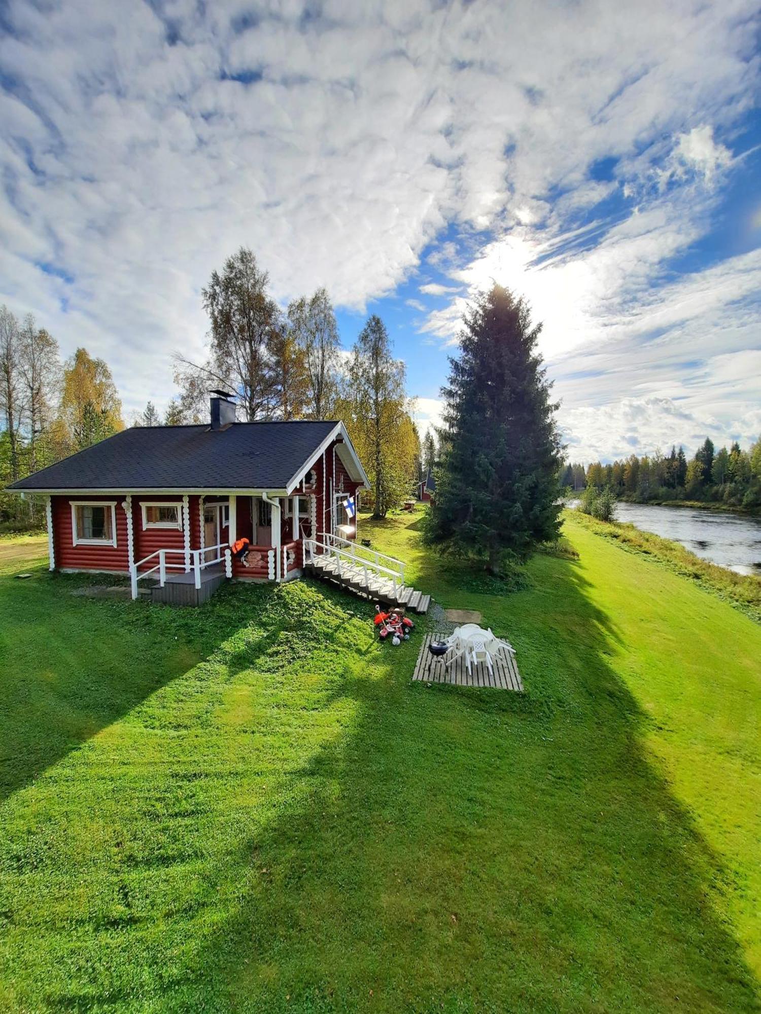 Lapin Villa Hiisi Joen Rannalla Ranua Exteriér fotografie