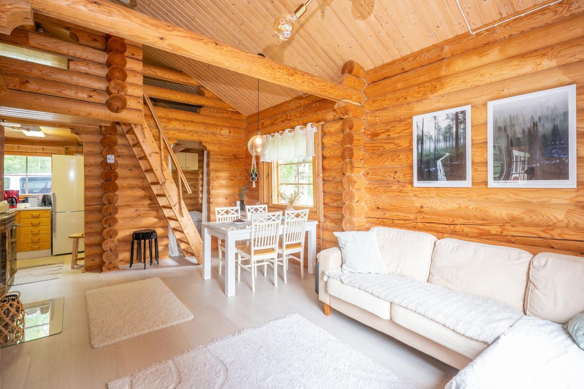Lapin Villa Hiisi Joen Rannalla Ranua Exteriér fotografie