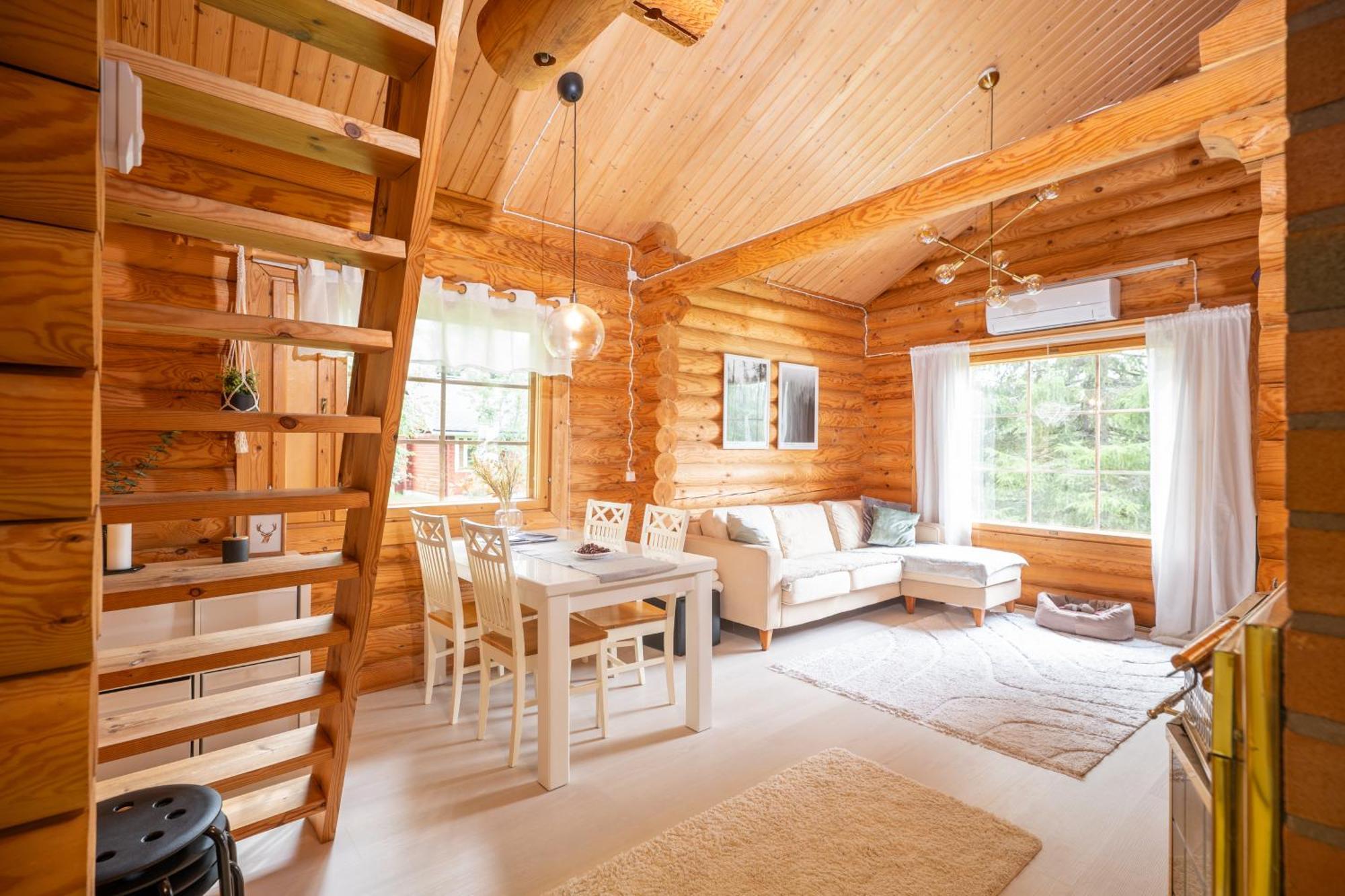 Lapin Villa Hiisi Joen Rannalla Ranua Exteriér fotografie