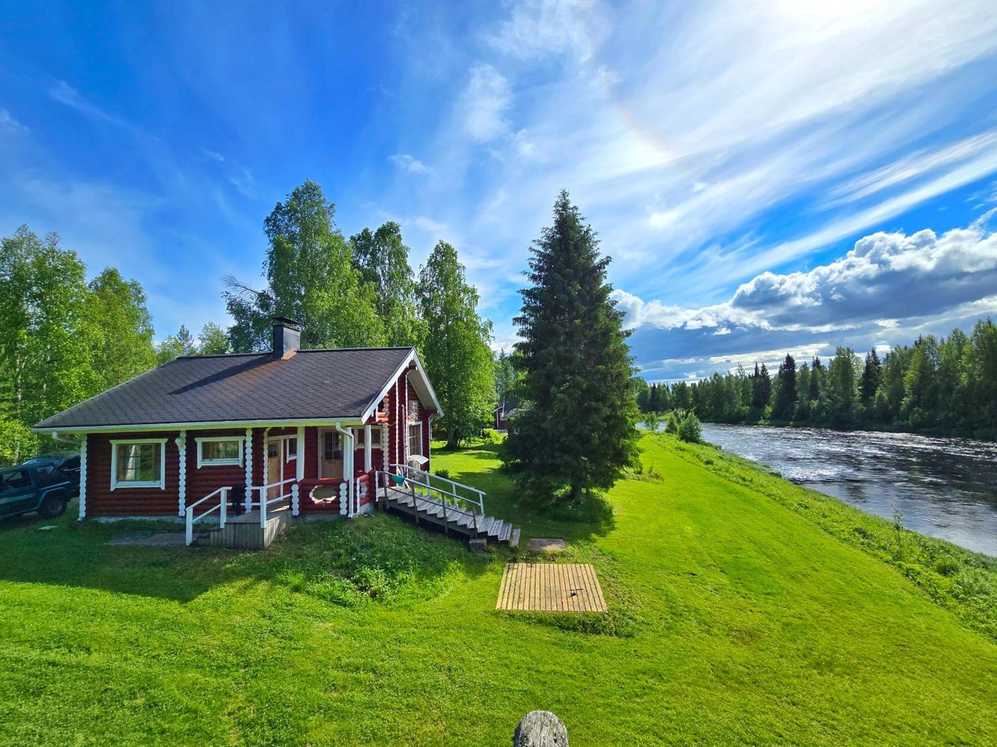 Lapin Villa Hiisi Joen Rannalla Ranua Exteriér fotografie