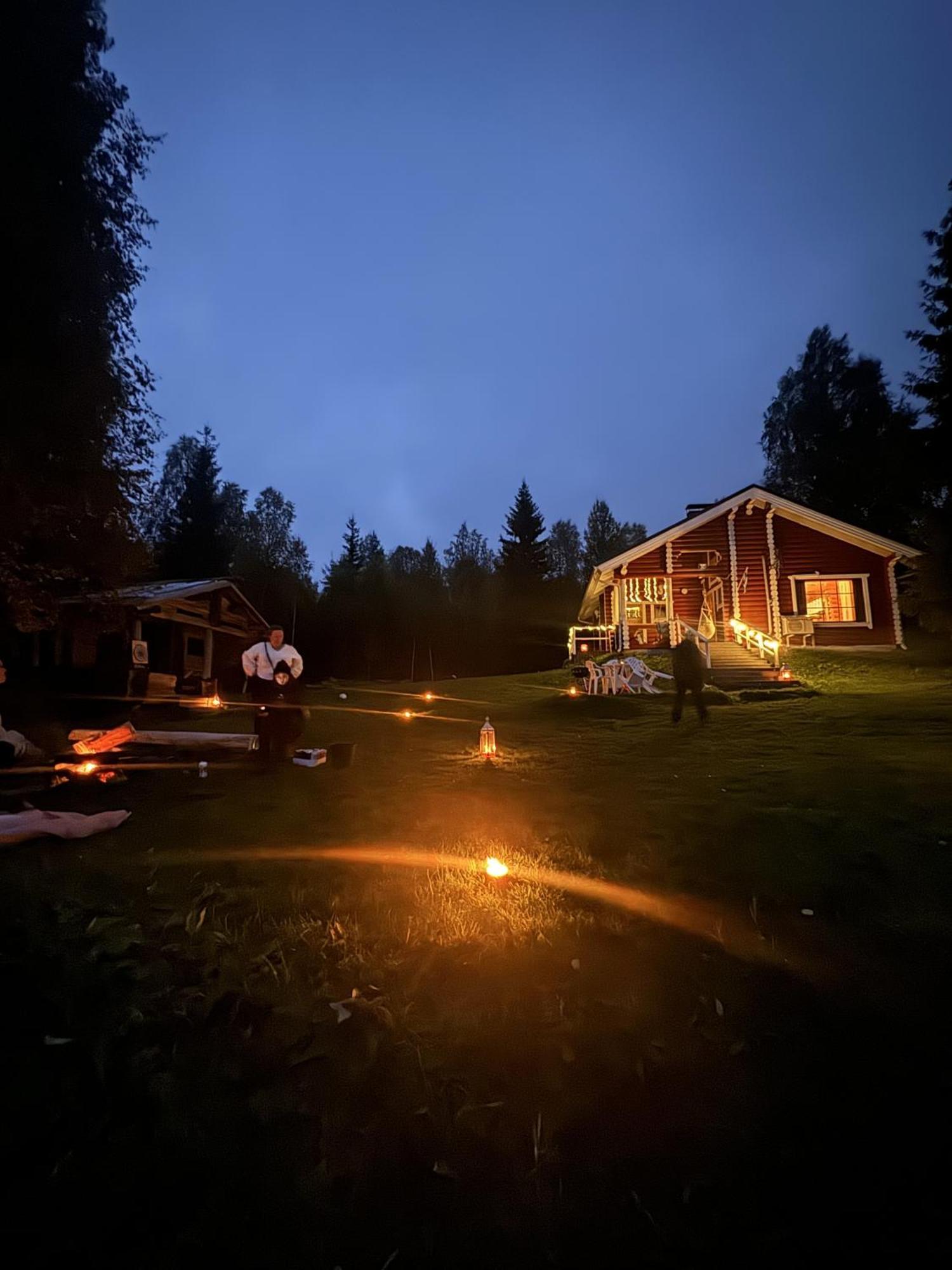 Lapin Villa Hiisi Joen Rannalla Ranua Exteriér fotografie