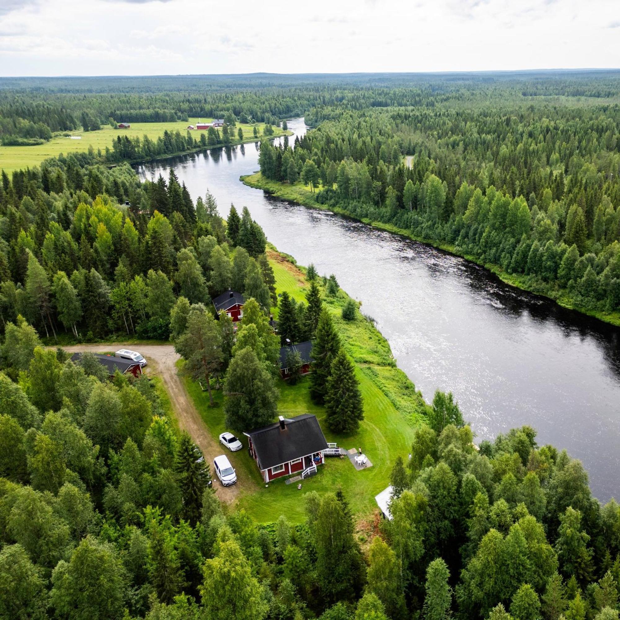 Lapin Villa Hiisi Joen Rannalla Ranua Exteriér fotografie